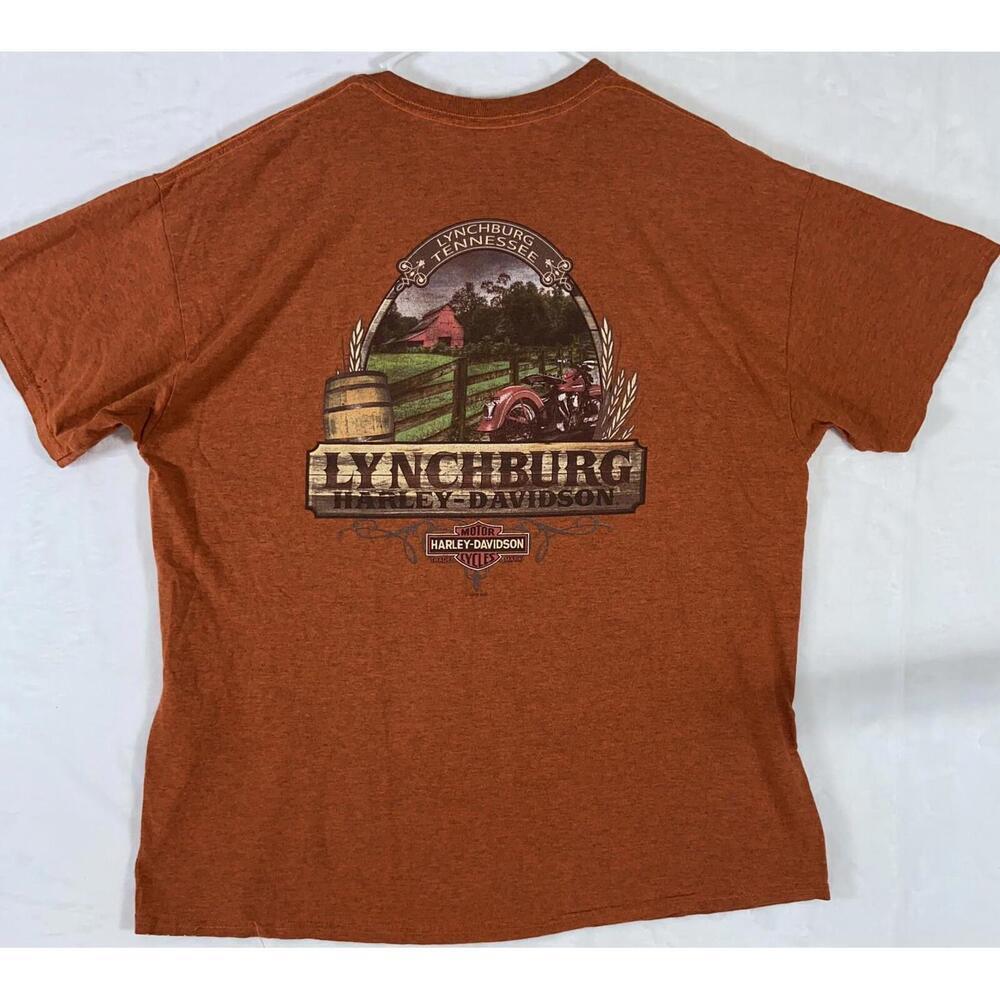 Harley Davison Genuine Oil Orange Xl Tshirt Winnipeg Manitoba, Canada Paint